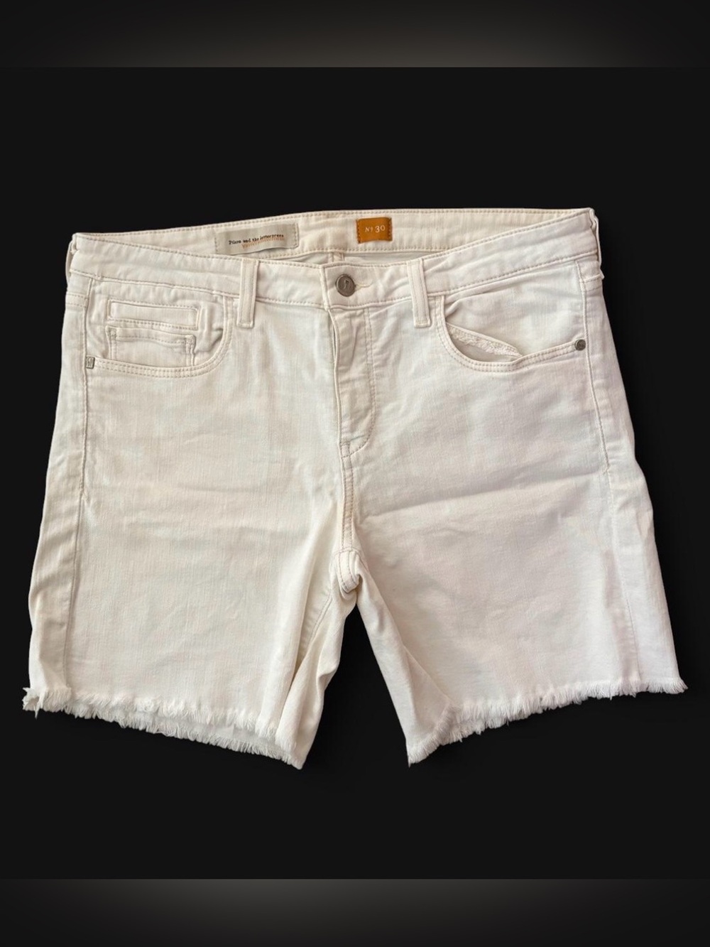 Pilcro white denim shorts